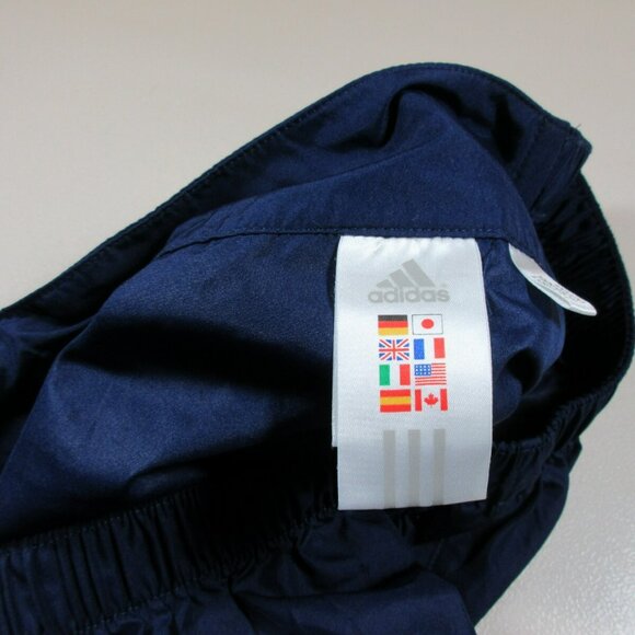 Vintage adidas Y2K womens navy white ClimaProof wide leg capris XL - Picture 6 of 11